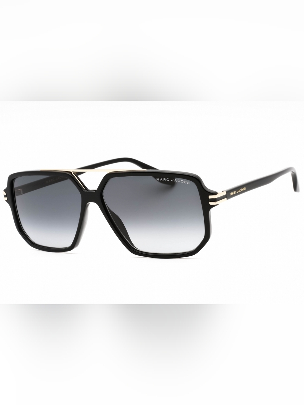 NWT, Marc Jacobs MARC 417/S BLACK/DARK GREY SF, Size58X12X145.